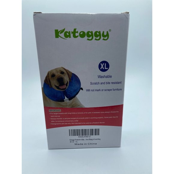 Katoggy Protective Inflatable Recovery Collar, Soft Blow-up Dog Cone Collar, Pet - Picture 2 of 4